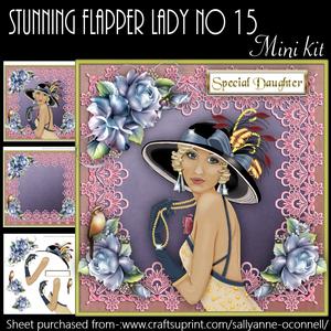 Stunning Flapper Lady No 15 Mini Kit