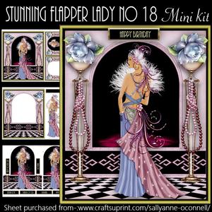 Stunning Flapper Lady No 18 Mini Kit