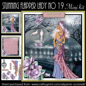 Stunning Flapper Lady No 19 Mini Kit