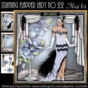 Stunning Flapper Lady No 22 Mini Kit