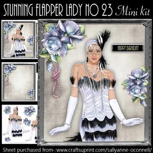 Stunning Flapper Lady No 23 Mini Kit