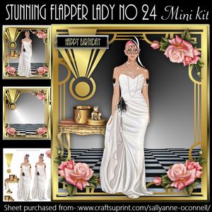 Stunning Flapper Lady No 24 Mini Kit
