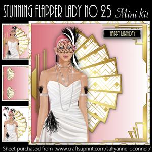 Stunning Flapper Lady No 25 Mini Kit