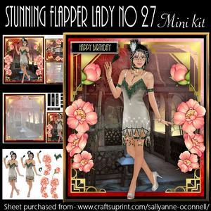 Stunning Flapper Lady No27 Mini Kit