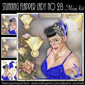 Stunning Flapper Lady No 28 Mini Kit
