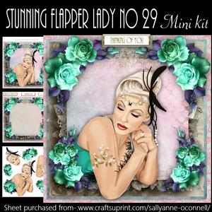Stunning Flapper Lady No 29 Mini Kit