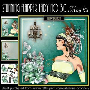 Stunning Flapper Lady No 30 Mini Kit