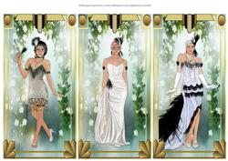 3 Ladies Card Toppers