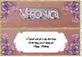 Insert Name Card Veronica