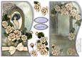 Scallop Shaped Vintage Lady with Matching Insert