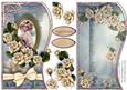 Scallop Shaped Vintage Lady with Matching Insert No3