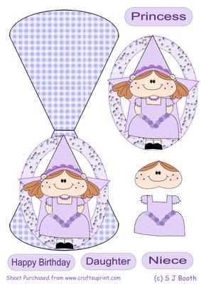 Birthday Princess Maggie - Purple