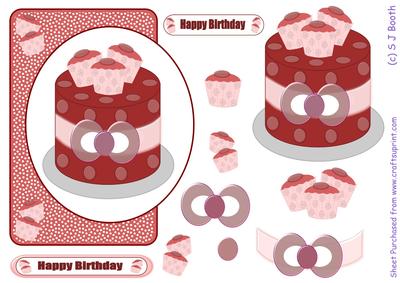 Cake and Cupcakes Birthday - Choccy