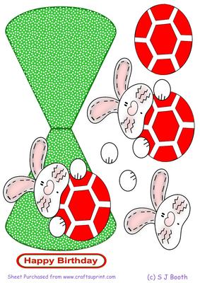 Red Football Bunny Wobble