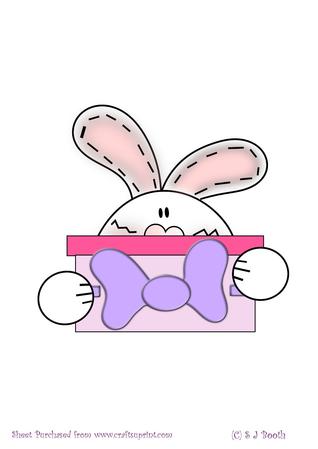 Bunny with a Pink Gift