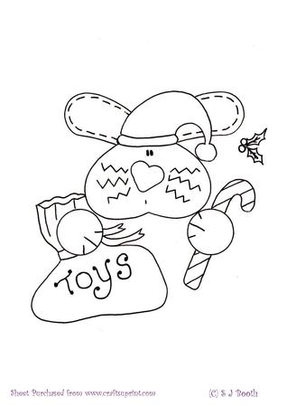 Bunny with Some Xmas Toys