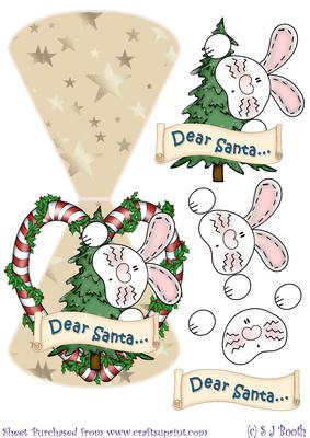 Dear Santa Bunny Wobble