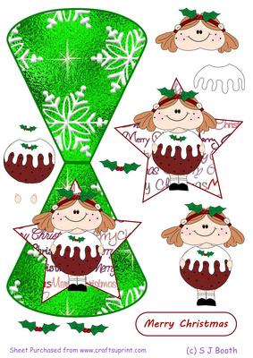 Christmas Pud Maggie Wobble - Green