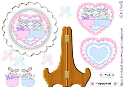 Twins Boy and Girl Plate