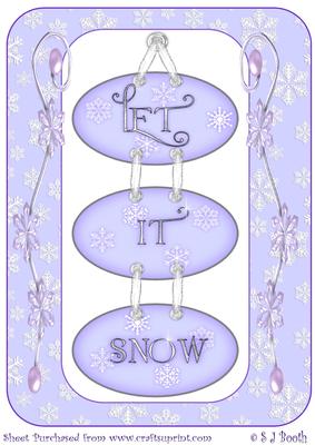 Let It Snow Large Toppers
