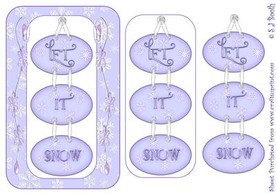 Let It Snow Card Front