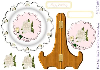 Ivory Roses Plate