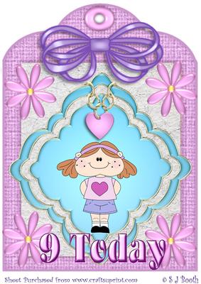 Maggie 9 Today Tag Large Topper