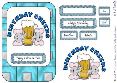 Ellie Birthday Cheers Card Front