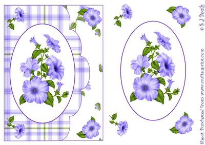 Purple Petunia Scalloped