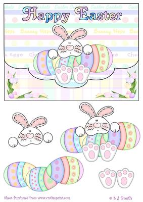Easter Bunny with Eggs