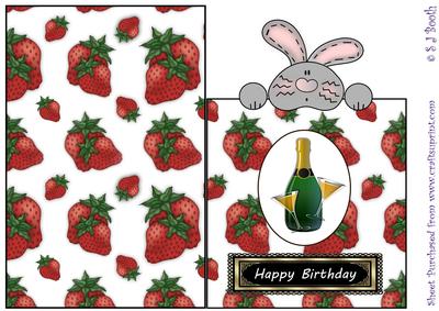 Bunny Champagne and Strawberries