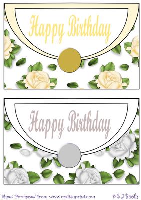Yellow and White Envelope Card Fronts