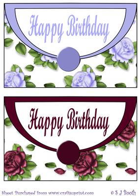 Blue and Burgundy Roses