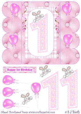 First Birthday - Pink
