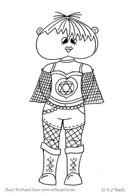 Hot Pants Maud Digital Stamp
