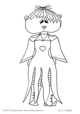 Long Dress Maud Digital Stamp