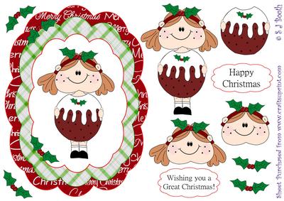Maggie Xmas Pud Card Front
