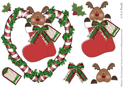 Reindeer in a Wreath