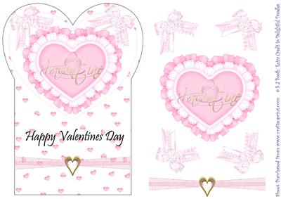Heart Shaped Valentines Card Front