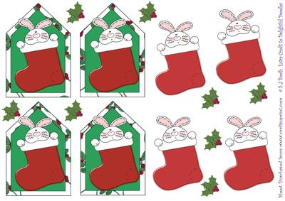 Bunny Christmas Tags