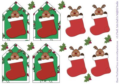 Reindeer Christmas Tags