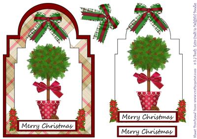 Christmas Shaped Card Front