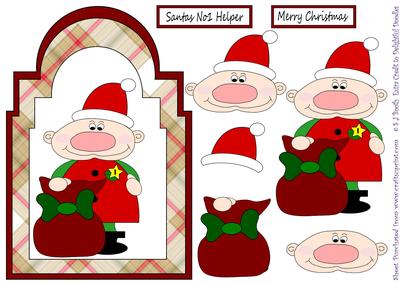 Santas No1 Helper Card Front