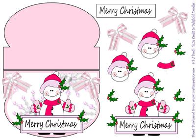 Pink Snowgirl Wobble/rocker
