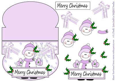 Purple Snowgirl Wobble/rocker