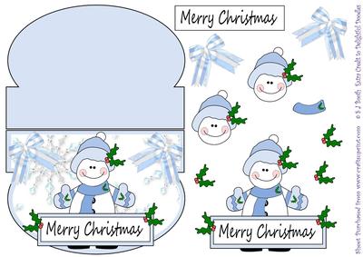 Blue Snowman Wobble/rocker