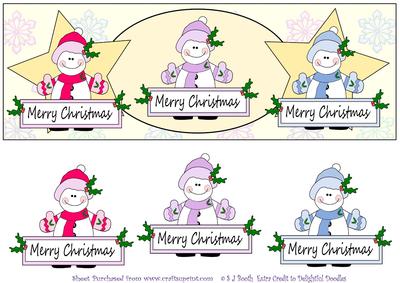 Dl Xmas Snowpeople
