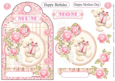 Birthday Mum Mom or Mothers Day Bear