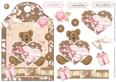 Brown Birthday or Valentine Bear