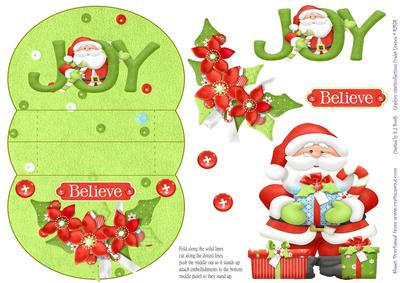 Father Christmas Believe 3D Mini Stepper